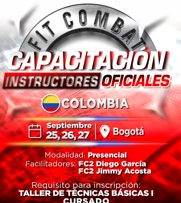 Capacitación Instructores Oficales 25,26,27 Septiembre Bogotá